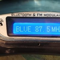 FM Bluetooth Transmitter за волан с хендсфри , снимка 1 - Аксесоари и консумативи - 45456541