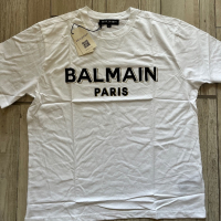 Нови мъжки тениски Hugo Balmain Icon Off White, снимка 6 - Тениски - 45041136