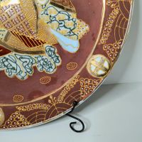 комплект от терин и голямо кръгло плато от японска керамик, изрисувана в стил "Сатсума"., снимка 10 - Прибори за хранене, готвене и сервиране - 45379867