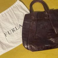 Оригинална италианска кожена чанта марка Furla, снимка 1 - Чанти - 45777439