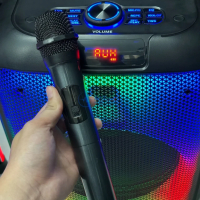 Bluetooh Karaoke Speaker NDR 102B - Красив LED високоговорител със 7 режима; 2 години гаранция, снимка 8 - Bluetooth тонколони - 45062354
