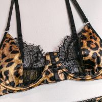 Комплект еротично дамско бельо - в леопардов принт , снимка 5 - Бельо - 45239044