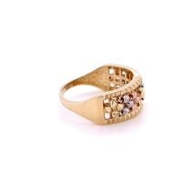 Златен дамски пръстен 3,62гр. размер:57 14кр. проба:585 модел:23671-3, снимка 3 - Пръстени - 45734878