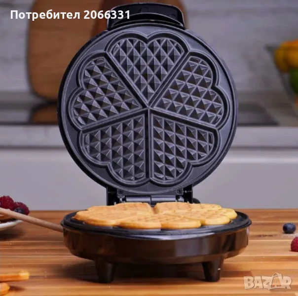 Гофретник Voltz OV51442GA, 1200W, 5 гнезда, Инокс, снимка 1