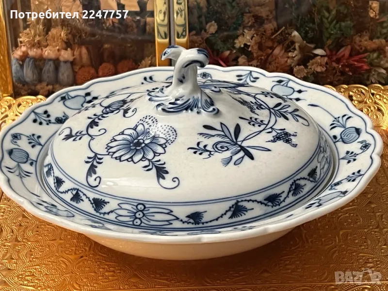 Чиния с похлупак Meissen, снимка 1