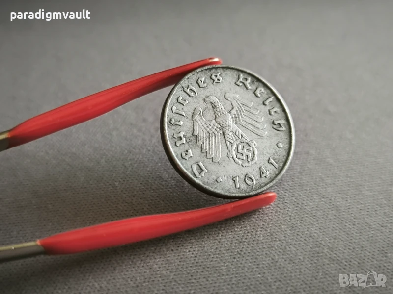 Mонета - Трети райх -Германия - 10 пфенига | 1941г.; серия E, снимка 1