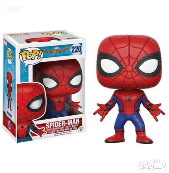 Спайдърмен Spiderman pop пластмасова фигурка за игра и украса торта играчка топер, снимка 1