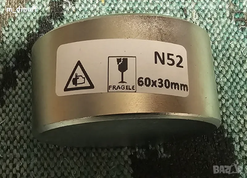 МАГНИТ - 50x30мм - Неодимов N52, снимка 1