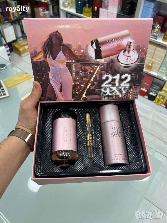 212 Sexy Дамски Парфюмериен Подаръчен Комплект НА ЕДРО, снимка 1