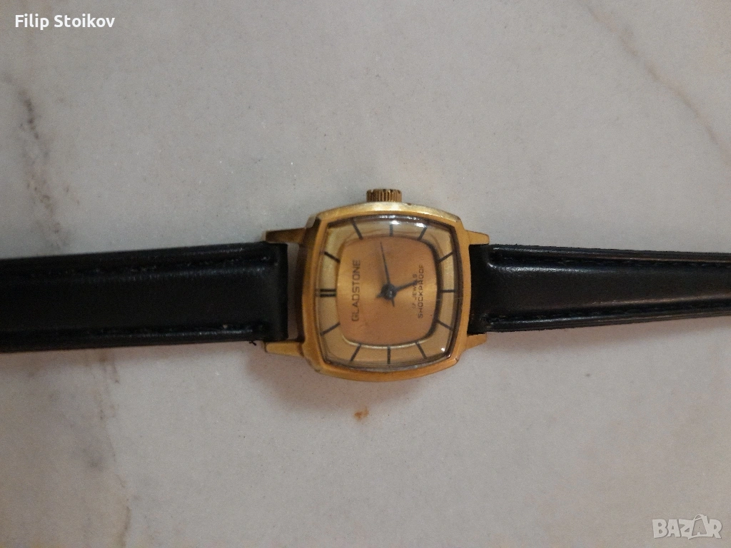 Позлатен дамски часовник AU10, снимка 1