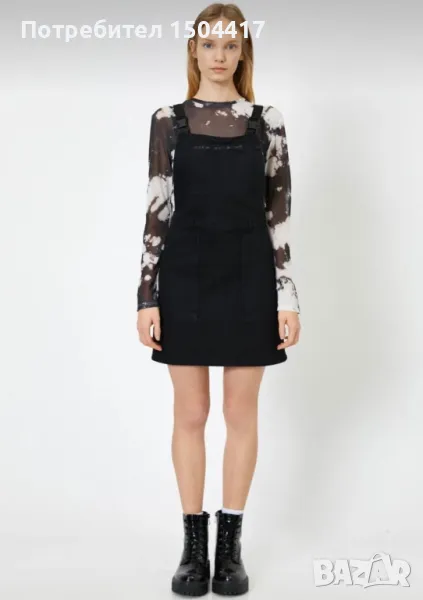 Дънкова рокля с презрамки (сукман) KOTON, снимка 1