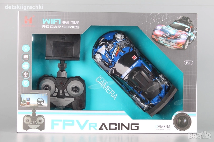 Радиоуправляема кола с камера Wi-Fi връзка и USB кабел , снимка 1