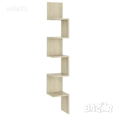 vidaXL Стенен ъглов рафт, дъб сонома,（SKU:807280), снимка 1