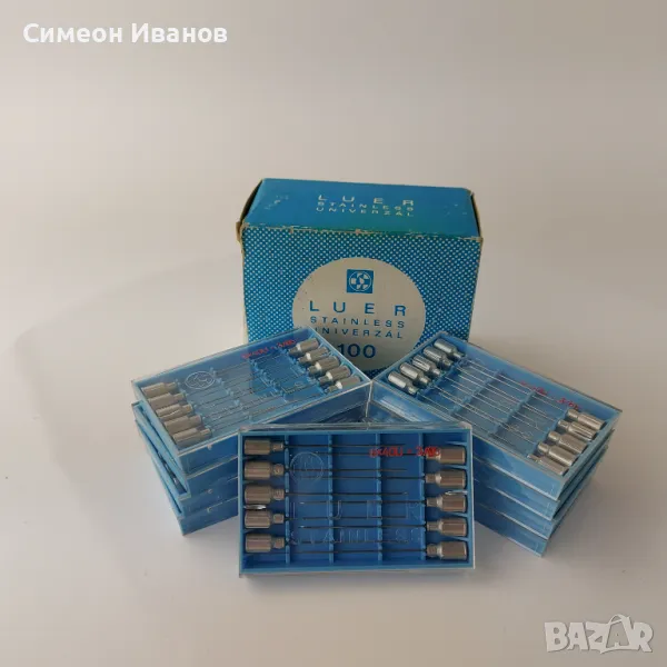 Стари игли за спринцовка  Chirana Чехословакия 90 броя #5686, снимка 1