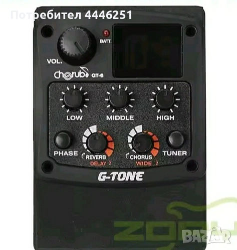 Предусилвател за акустична китара-Cherub GT-6, снимка 1