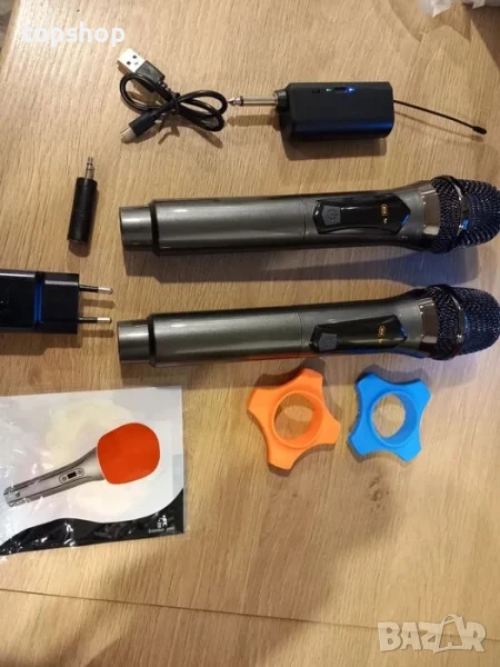 НОВИ Безжичени микрофони ALPOWL, UHF, USB type C, 50 часа батерия, снимка 1