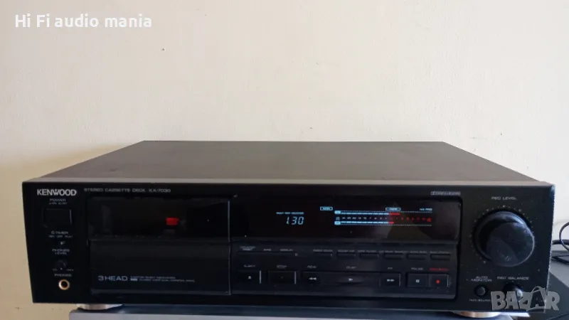 Продавам триглав касетен дек Kenwood kx-7030, снимка 1