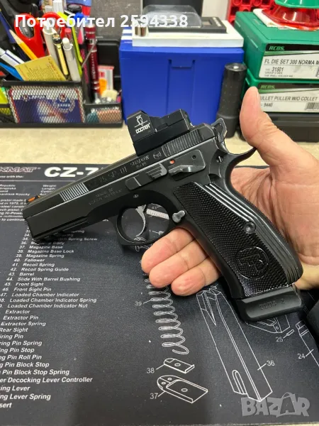  Боен  Пистолет CZ SP-01 Shadow 1 kal.9x19, снимка 1