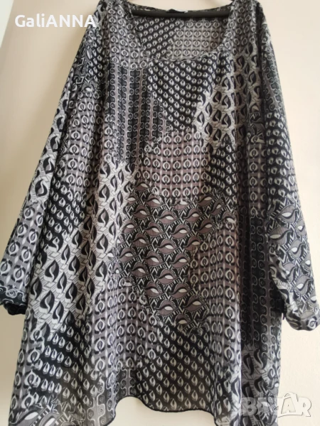 СТРАХОТНА ЕФИРНА ТУНИКА 4XL-5XL, снимка 1