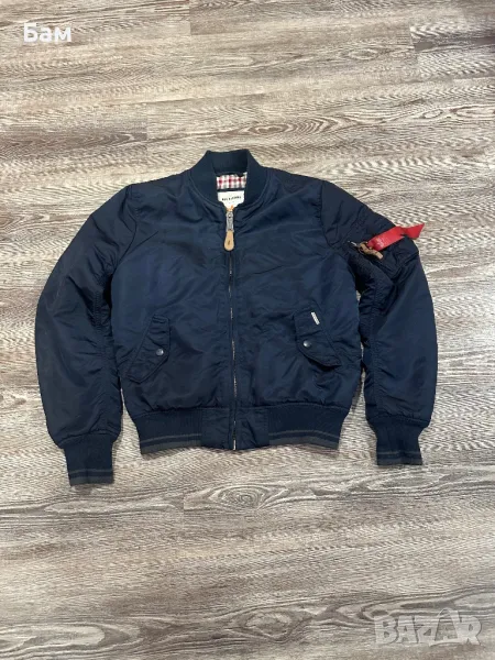 RARE!Alpha Industries X Ben Sherman MA-1 flight bomber jacket размер С , снимка 1