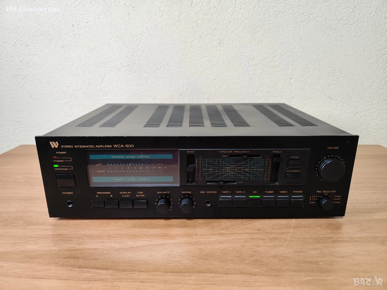 Продавам интегриран стерео усилвател Wangine WCA-600, снимка 1