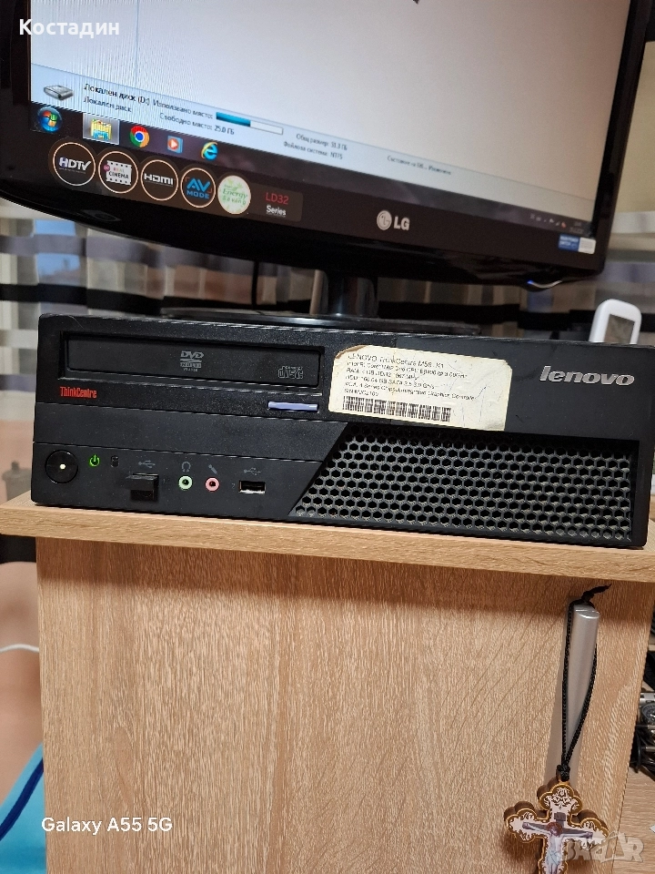 Продавам компютър Lenovo ThinkCenter M58 k1 Desktop, снимка 1