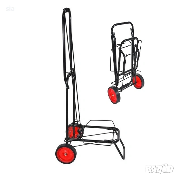 Количка за пренос на товари, Сгъваема до 45кг, снимка 1