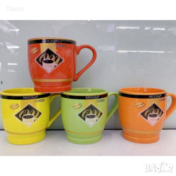 Порцеланова чаша за чай и кафе, 200ml, цветни варианти, снимка 1