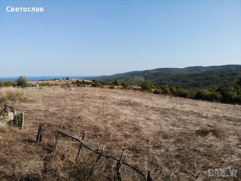 Парцел с панорамна гледка море и планина с. Баня, снимка 1