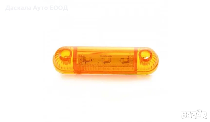 1бр. диодни ЛЕД LED габарити светлини с 3 SMD диода 12-24V , 6 цвята, снимка 1