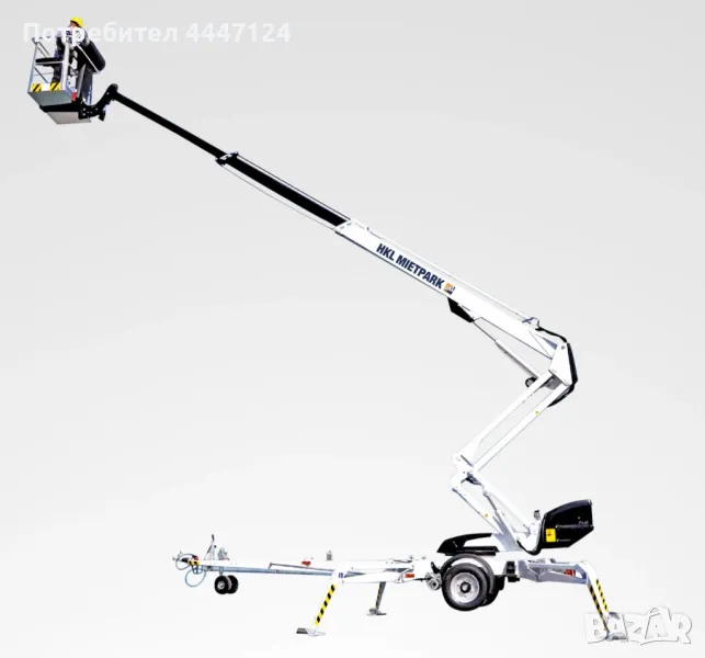 Телескопична вишка на ремарке, DINO 210 XT - 21 метра, Под наем, снимка 1