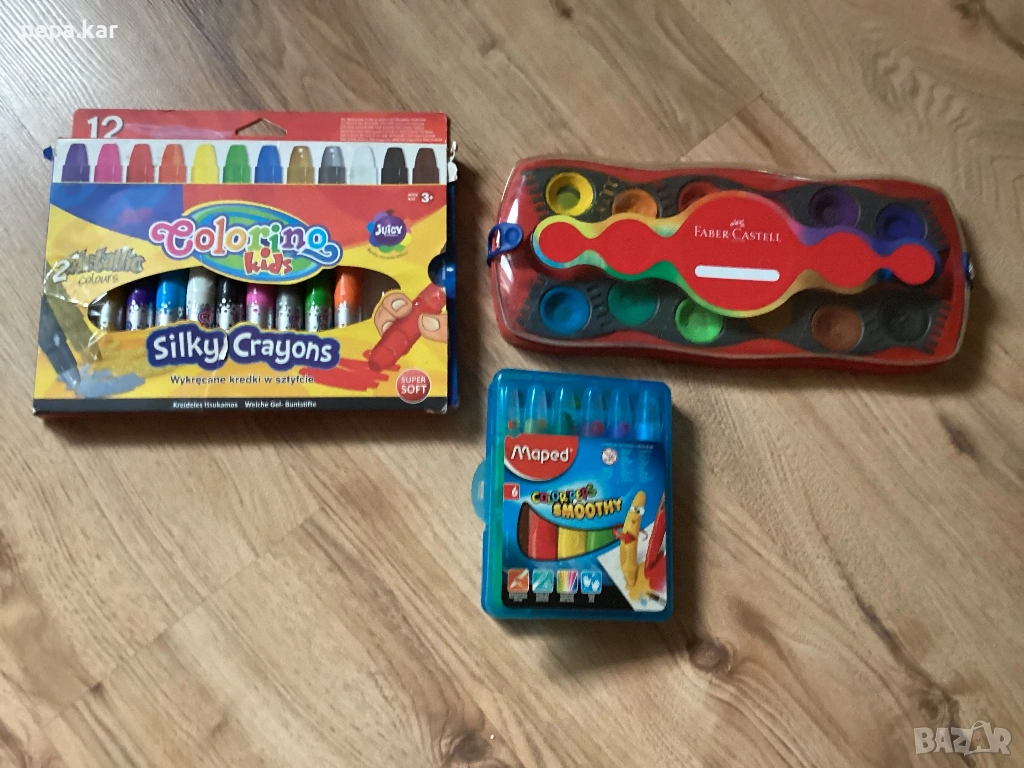 Водни  боички,четки,пастели, снимка 1