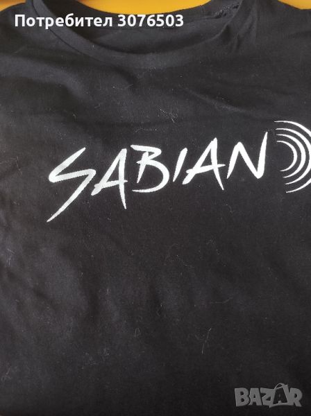 SABIAN T-Shirt black heather XL, снимка 1