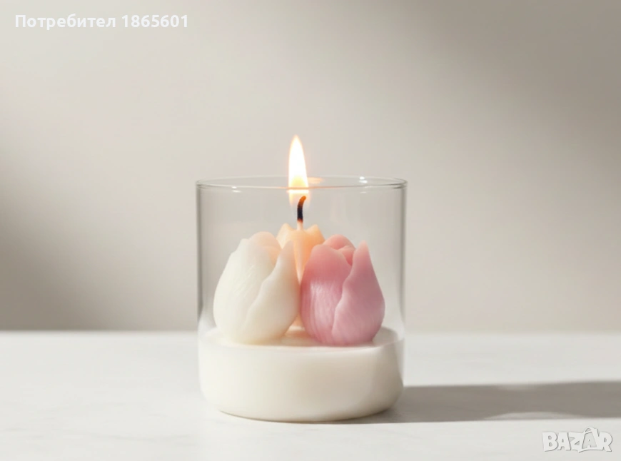 Ароматна соева свещ, снимка 1