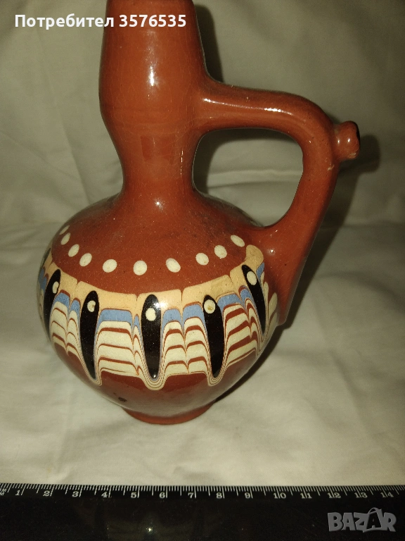 Продавам керамична троянска стомна за вино и ракия, снимка 1