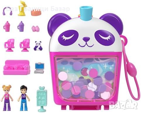 Нов Polly Pocket Panda Комплект с 2 Кукли и Аксесоари за деца подарък, снимка 1