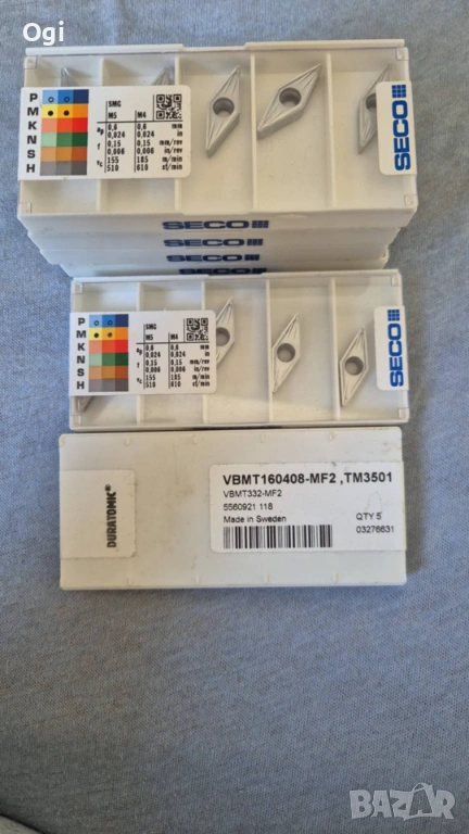 Твърдосплавни пластини SECO пластини твърдосплавни , снимка 1