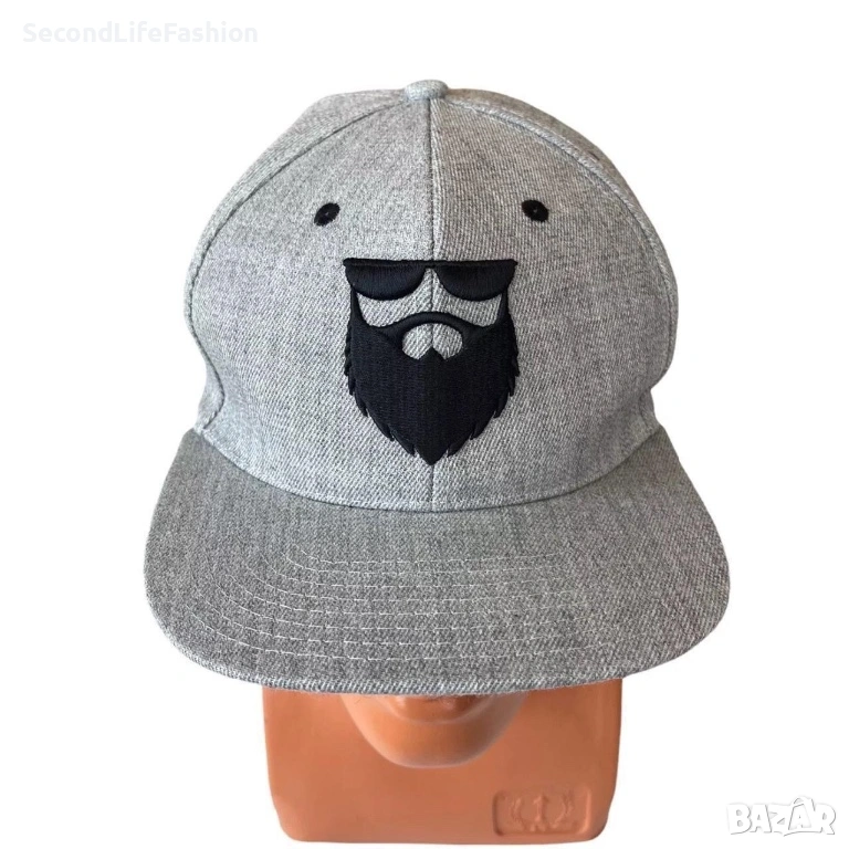 No shave Life мъжка шапка с козирка сива , снимка 1