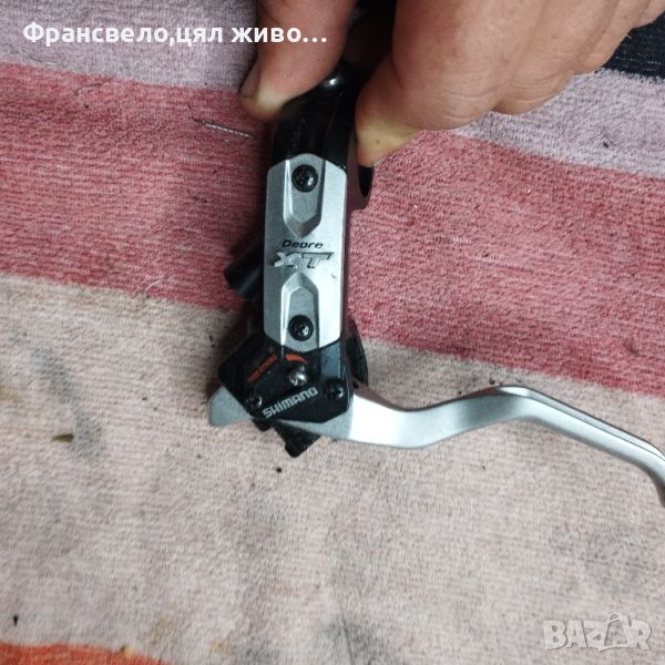 Лява дръжка за хидравлична спирачка Shimano deore xt , снимка 1