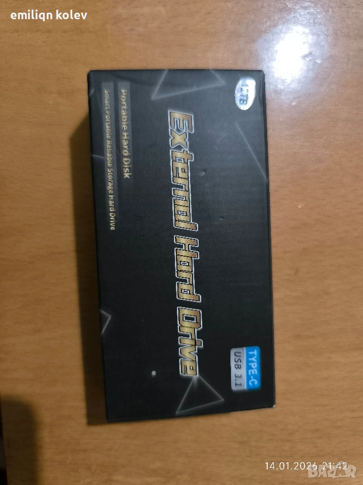 Външен хард диск 12TB – чисто нов, Type-C USB 3.1, снимка 1