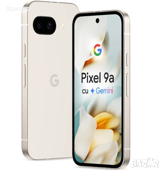 НОВ!!! Google Pixel 9a, 128GB, 8GB RAM, 5G, Porcelain, снимка 1