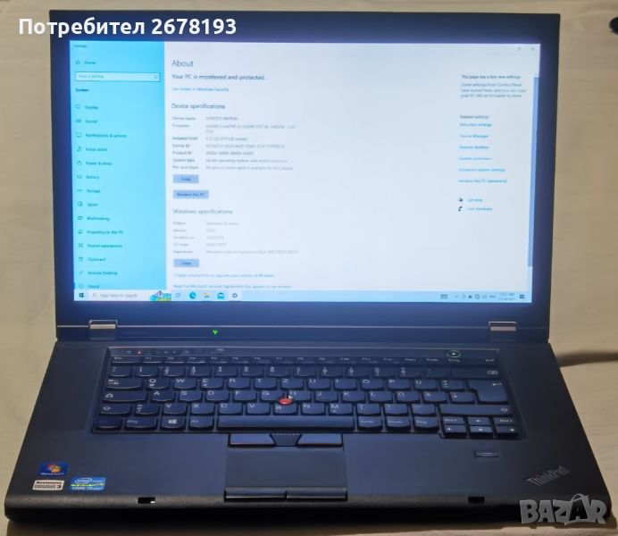 Lenovo ThinkPad T530 15.6" i5 - Немска клавиатура, снимка 1