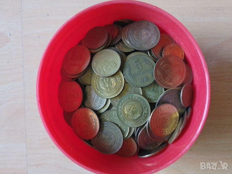 Лот 500 бр. НРБ монети 1,2,3,5 стотинки , снимка 1