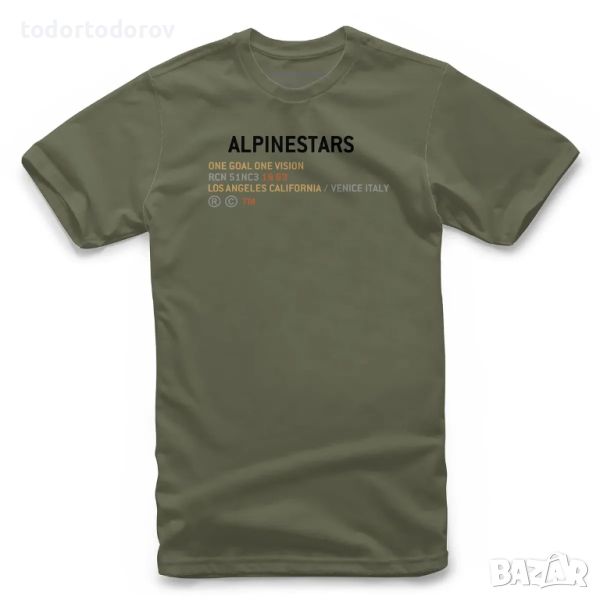 Оригинална мото тениска ALPINESTARS QUEST MILITARY, снимка 1