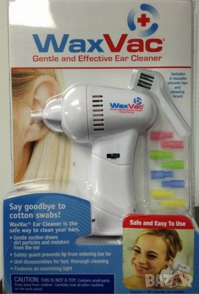"WaxVac – Безопасно и лесно почистване на ушите у дома" , снимка 1