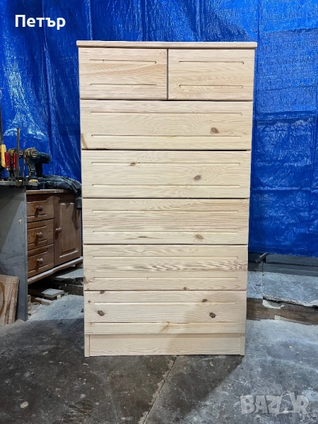 Шкаф,скрин от масив с 5+2 чекмеджета, снимка 1