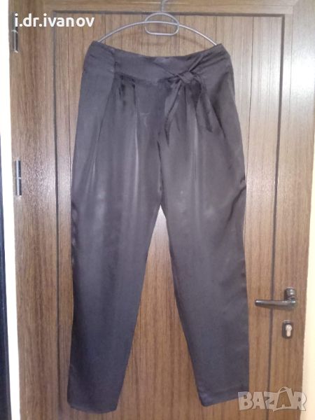 черен спортен панталон с висока талия, снимка 1