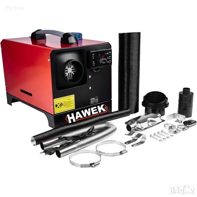 Суха Дизелова Печка HAWEK  8kW – за кемпери, бусове и гаражи 12V / 24V / 220V ,модел 2, снимка 1