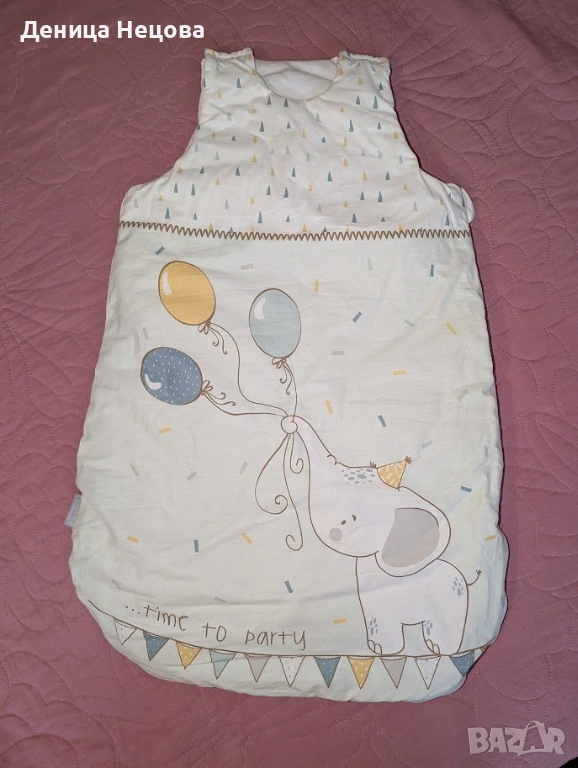 Зимен спален чувал за бебе 0-6 месеца, снимка 1