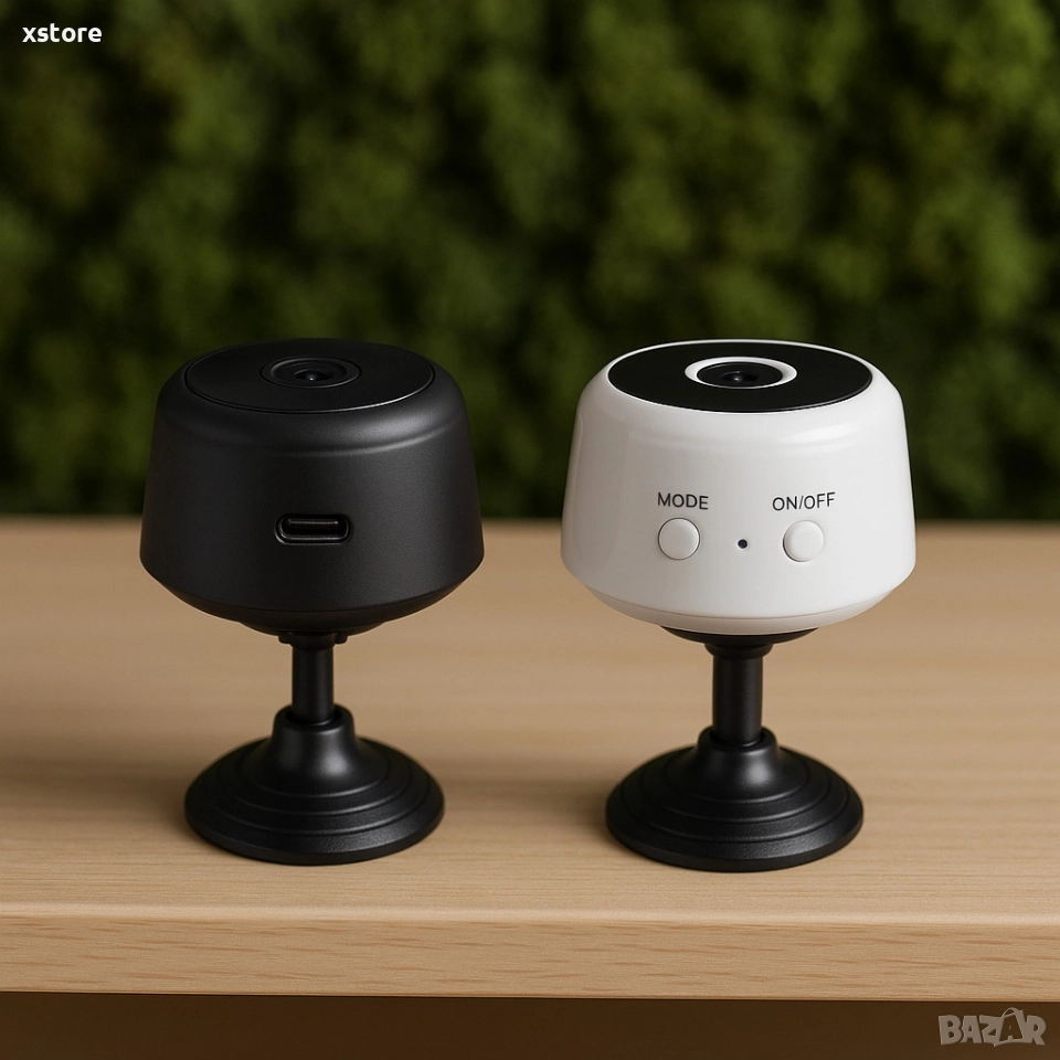 Висококачествена безжична мини IP камера, за домашна употреба с магнитна стойка, снимка 1